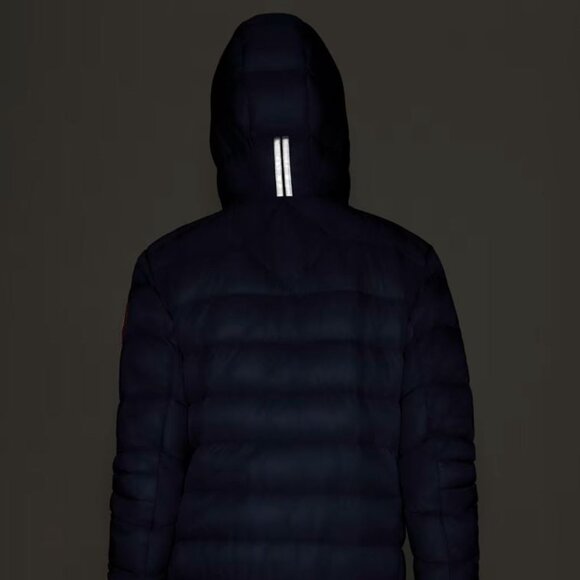 $950 Canada Goose Crofton Bomber Jacket Hoody Navy M NWT Hybridge Lodge Mens - Picture 10 of 14